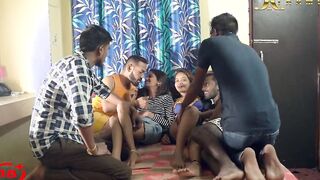 COLLAGE FREIND GANG BANG HARDCORE FUCKING
