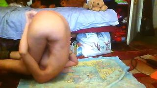 Yoga positions nailed vagina toy amazing size into different yoga positions on the flo and orgasm