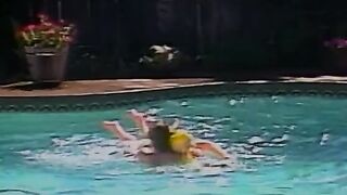 Poolside sixty nine, cock sucking off, and cowgirl rides pleases the tight snatch on blonde