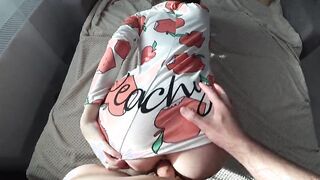 Morning rides from Stepsister with cum on Titties - Anny Walker