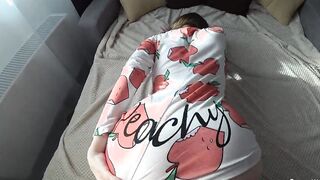 Morning rides from Stepsister with cum on Titties - Anny Walker