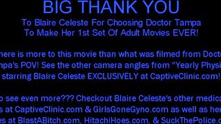 Become Doctor Tampa, Gives Blaire Celeste Yearly Gyno Exam Physical With Help From Nurse Stacy Shepard