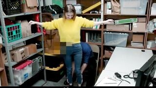 Eighteen Getting Strip Searched and Fuck By Pervy mall Guard