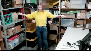 Eighteen Getting Strip Searched and Fuck By Pervy mall Guard