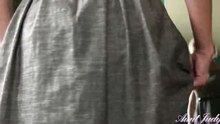 AuntJudys - 42yr-mature Real Cougar-Next-Door Skyler (Upskirt & Lingerie)