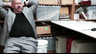 18 Year Old Shoplifter Getting Screwed By Pervert Security Officer