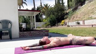 Real nude yoga with Felicity Feline