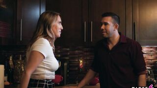 Taboo6.com - Cuckold milf Candence Lux does it with her husbands huge cock best friend inside front of him