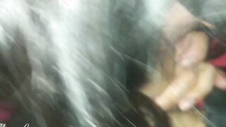 Outdoors transport lady agreed to suck dick and boned without a condom