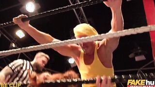 FAKEhub - 18 Year Old Machine vs Bulldozer into Knockouts - thin red head college cunt with mouth Ella Hughes with yummy long pink nipples and huge booty inside battle with rough penis yellow British monster Marc Rose