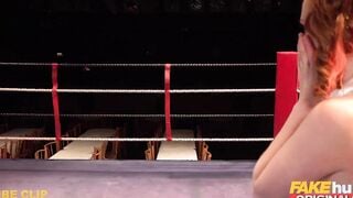 FAKEhub - 18 Year Old Machine vs Bulldozer into Knockouts - thin red head college cunt with mouth Ella Hughes with yummy long pink nipples and huge booty inside battle with rough penis yellow British monster Marc Rose