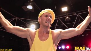 FAKEhub - 18 Year Old Machine vs Bulldozer into Knockouts - thin red head college cunt with mouth Ella Hughes with yummy long pink nipples and huge booty inside battle with rough penis yellow British monster Marc Rose
