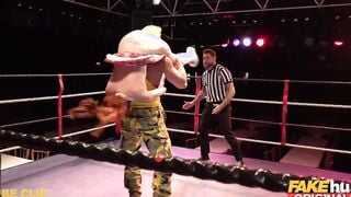 FAKEhub - 18 Year Old Machine vs Bulldozer into Knockouts - thin red head college cunt with mouth Ella Hughes with yummy long pink nipples and huge booty inside battle with rough penis yellow British monster Marc Rose