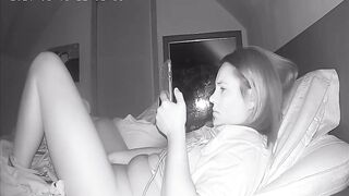 milf Jackhammers Clitoris Before Bed Spy Web Cam