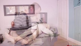 mean-Hot blonde Goddess penis punishment