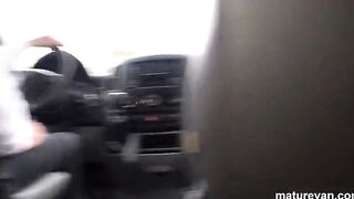 Big Tit Blonde Cougar Ride on the MatureVan