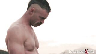 TOUGHLOVEX Karl ToughLove fucks small dark haired Kylie Rocket into her tent
