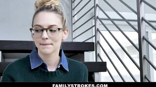 Blonde Bombshell Lily Larimar Gets Screwed By Stepfather For Crazy Talking