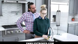 Blonde Bombshell Lily Larimar Gets Screwed By Stepfather For Crazy Talking