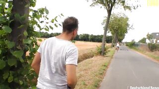 DeutschlandReport - Mature German Skank Screwed Rough By Young Stud Inside Her Pierced Snatch - AMATEUREURO