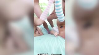 CREEPYPA 2 Sisters Try Group Sex