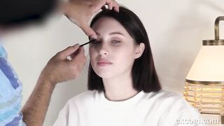 Short Haired Malory Malibu Gets Her Sweet Twat Finger Fuck For The 1st Time!