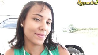 CarneDelMercado - Dayana Cruz Tiny Hispanic Colombiana Goddess Picked Up And Pounded By Freaky Stranger - MAMACITAZ