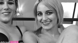 Girls play with sex vibrator