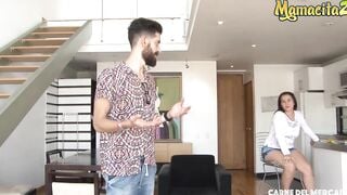 CarneDelMercado - Angela Rodriguez Filthy Hispanic Colombiana Blows And Fucks Stranger On Camera - MAMACITAZ