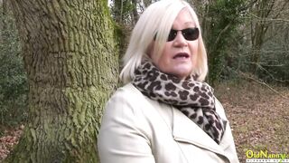 OLDNANNY 2 blonde ladies dig masturbation together