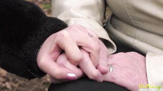 OLDNANNY 2 blonde ladies dig masturbation together