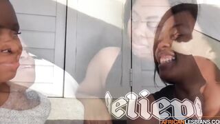 African With Huge Jugs enjoying Dildo With A Friend