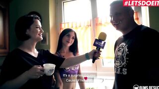 BumsBesuch - Lullu Gun Cutie German Beauty Blows And Fucks Lucky Bro On Camera - LETSDOEIT
