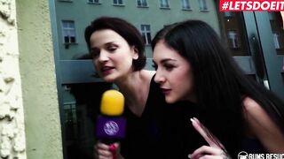 BumsBesuch - Lullu Gun Cutie German Beauty Blows And Fucks Lucky Bro On Camera - LETSDOEIT