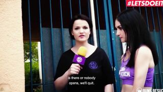 BumsBesuch - Lullu Gun Cutie German Beauty Blows And Fucks Lucky Bro On Camera - LETSDOEIT