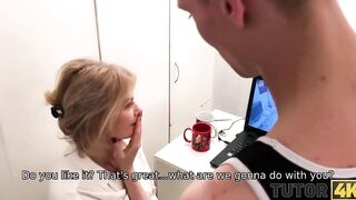 TUTOR4K. Dude set cameras and was right because they helped him boned professor