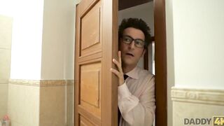 DADDY4K. Intelligent gentleman bangs his sons lover very rough