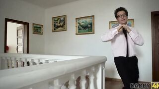 DADDY4K. Intelligent gentleman bangs his sons lover very rough
