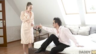 DADDY4K. Intelligent gentleman bangs his sons lover very rough