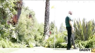 DADDY4K. Older gentleman tastes 19 year old vagina of his sons goddess sexy