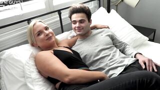 Thick Blonde PAWG Fucks Fresh 19 Year Old Performer Miguel!