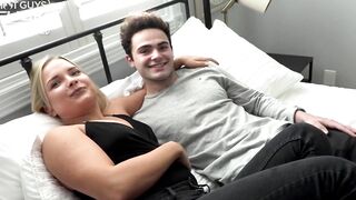 Thick Blonde PAWG Fucks Fresh 19 Year Old Performer Miguel!