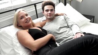 Thick Blonde PAWG Fucks Fresh 19 Year Old Performer Miguel!