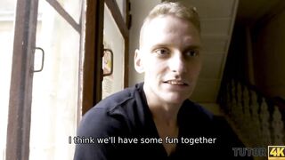 TUTOR4K Professor of Russian language to have rough sex with stud