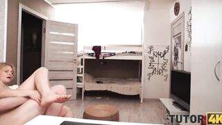 TUTOR4K Secret cameras help smart dude lure old professor in sex