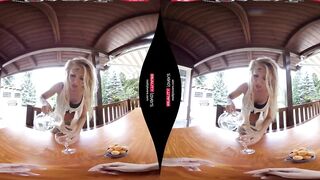Gorgeous Beauty cougar with Huge Melons into VR