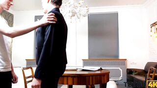 TUTOR4K Short-haired tutor and her schoolgirl have an unforgettable sex