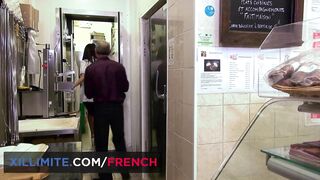 Anissa Kate pounded inside the butcher shop
