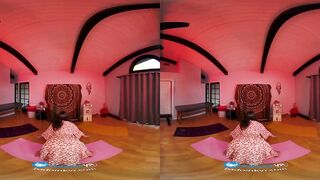 Yoga Dark Hair Beauty Maya Woulfe Squirting On Your Rough Penis point of view