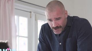 FamilyXXX - Adorable Step Daughter Nicole Aria Gets Dads Goddess Facial